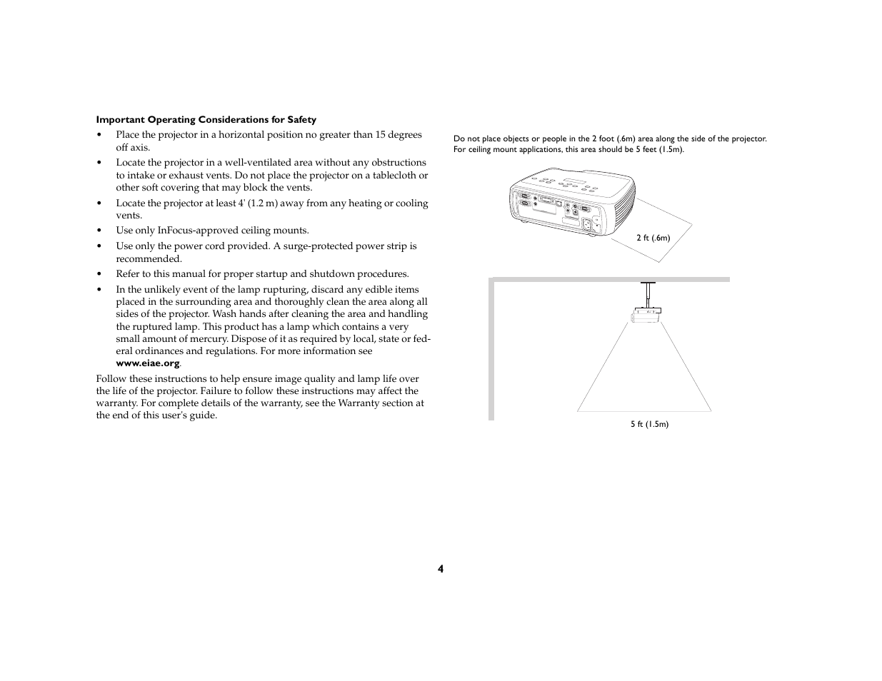 InFocus C160 User Manual | Page 6 / 52