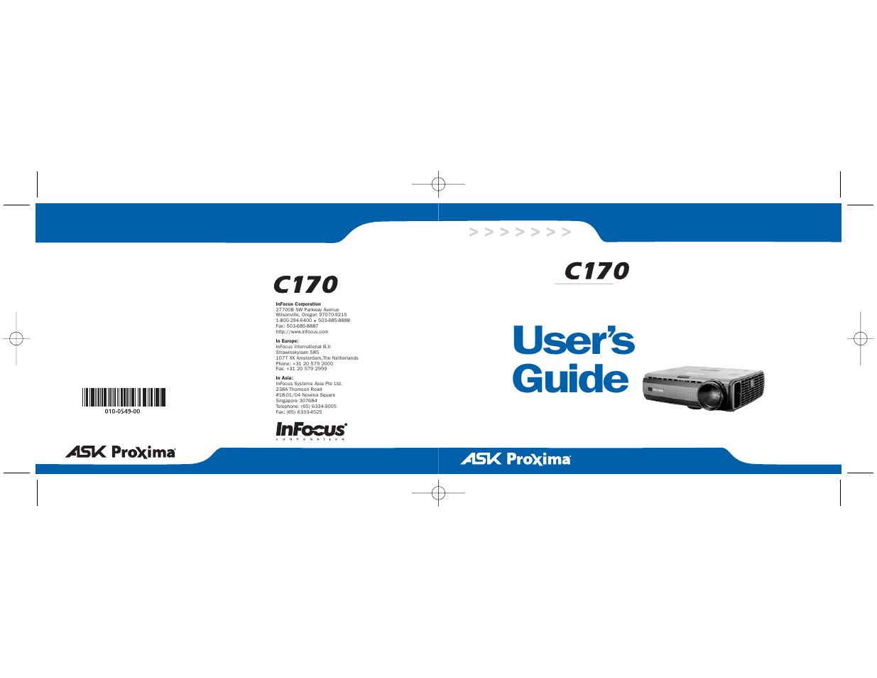 InFocus C170 User Manual | 51 pages