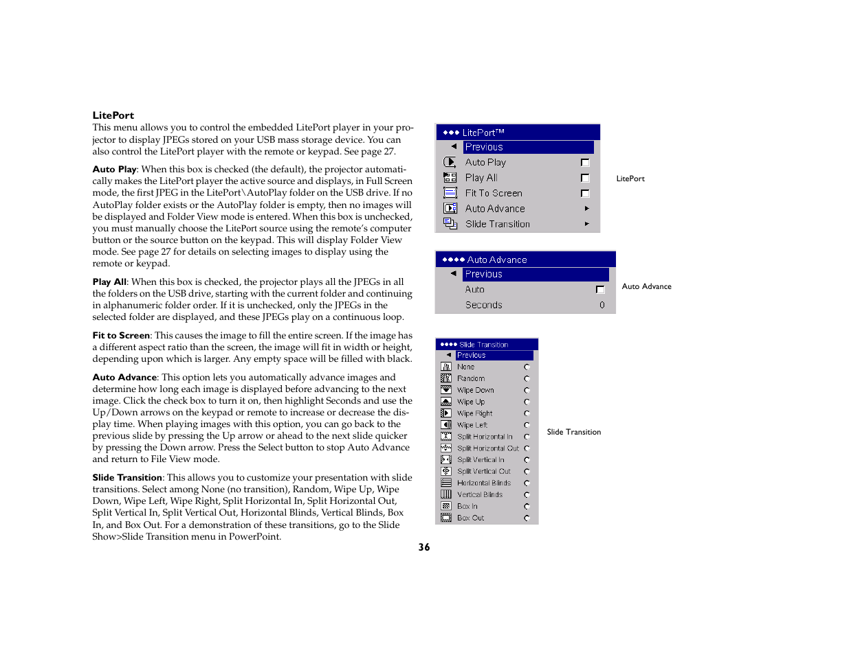 InFocus C170 User Manual | Page 36 / 51