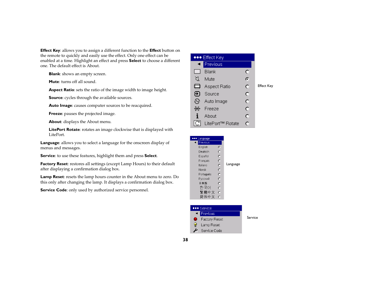 InFocus C170 User Manual | Page 38 / 51