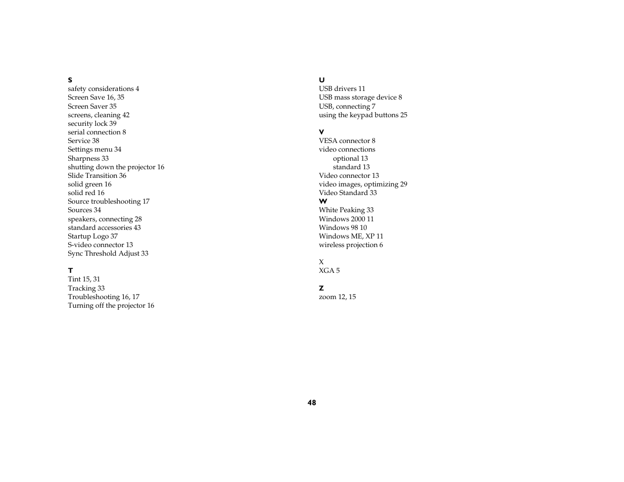 InFocus C170 User Manual | Page 48 / 51