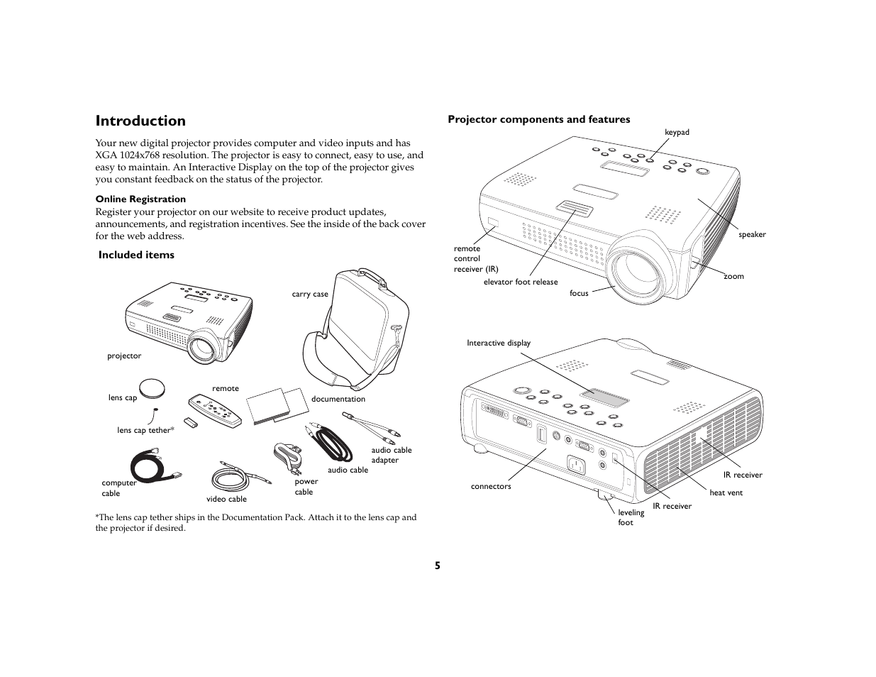 Introduction, Introduction 5 | InFocus C170 User Manual | Page 5 / 51
