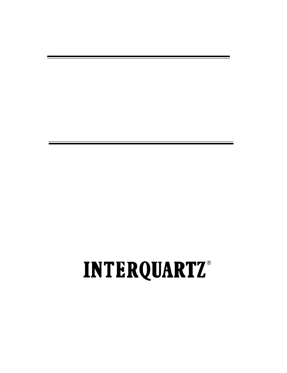 Interquartz IQ750 User Manual | 48 pages