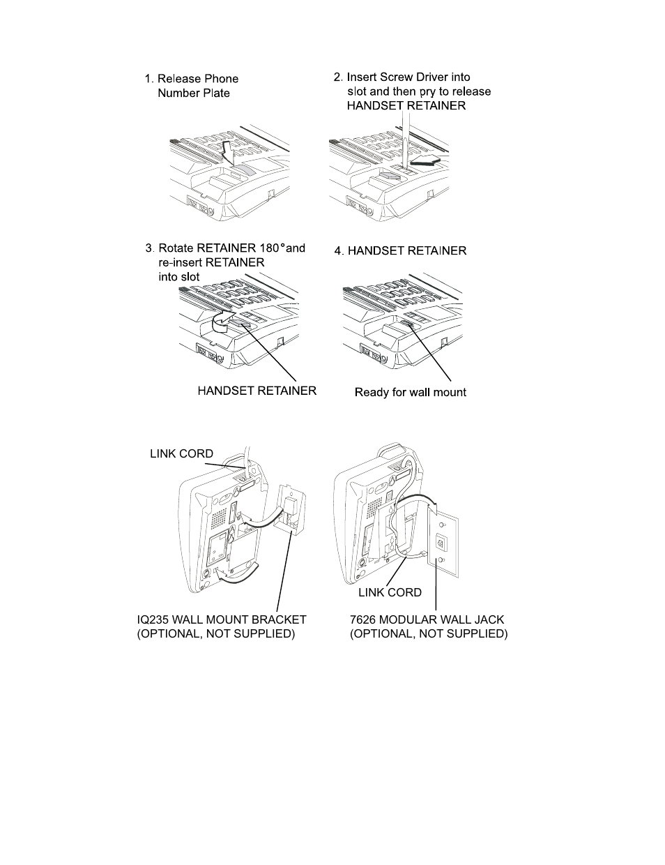 Figure 6a : wall mounting | Interquartz IQ750 User Manual | Page 39 / 48