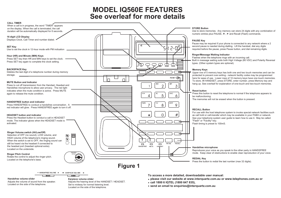 Quick start-up guide, Figure 1 | Interquartz IQ560E User Manual | Page 16 / 31