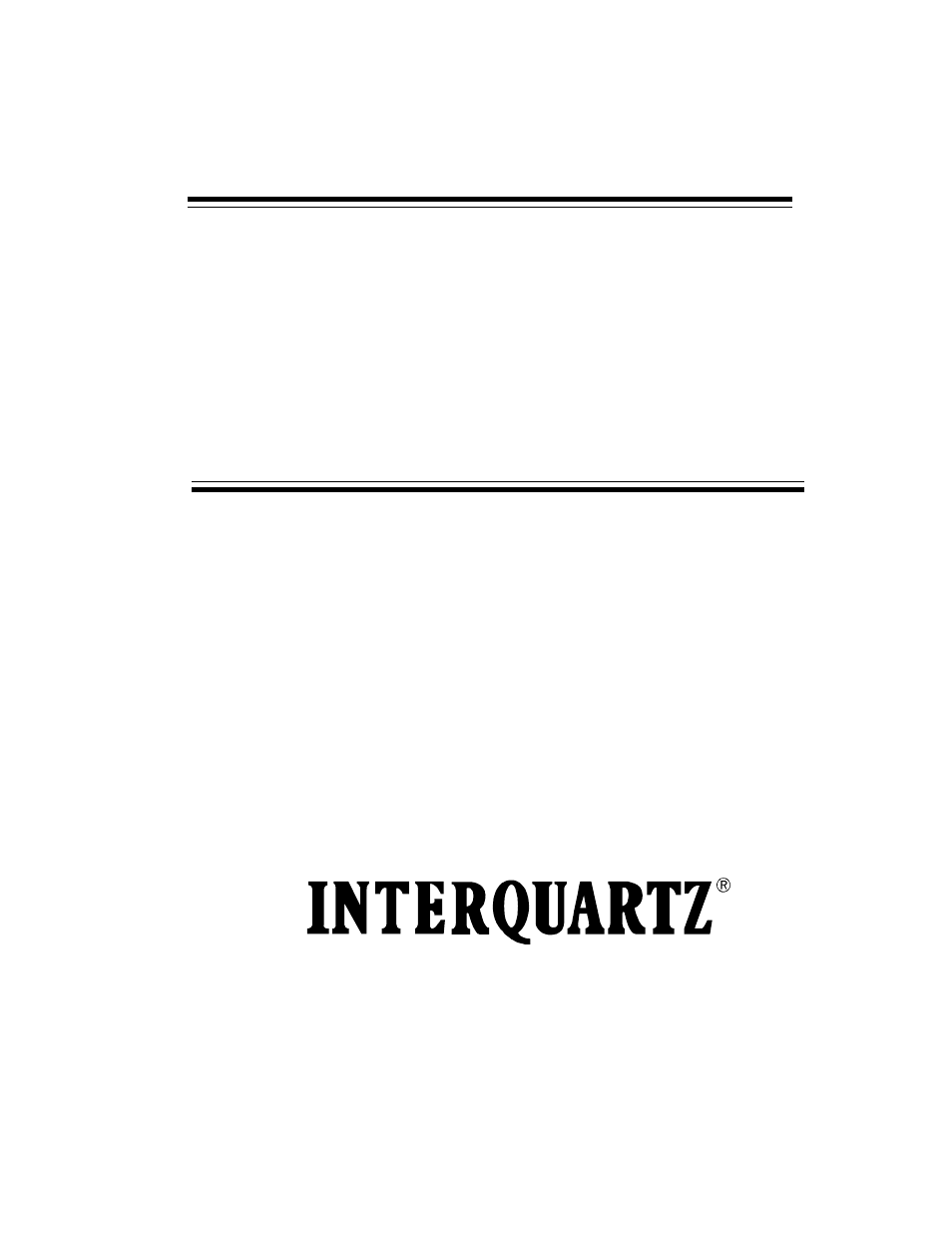 Interquartz IQ331 User Manual | 20 pages