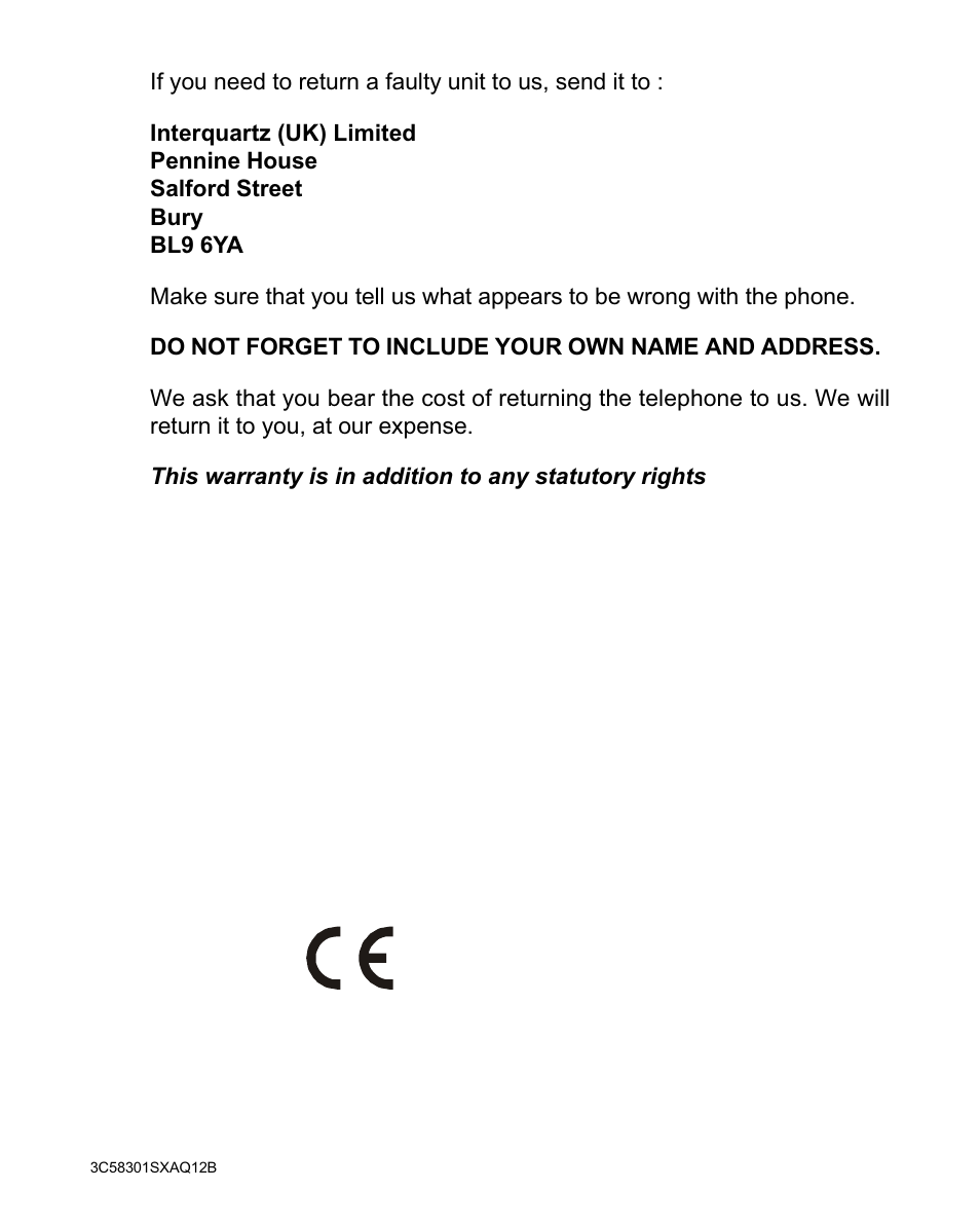 Interquartz 98583 User Manual | Page 23 / 23