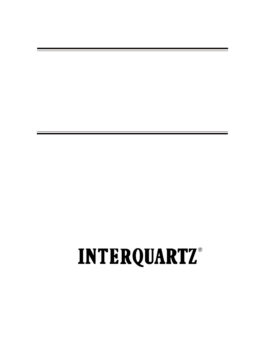 Interquartz IQ333 User Manual | 25 pages