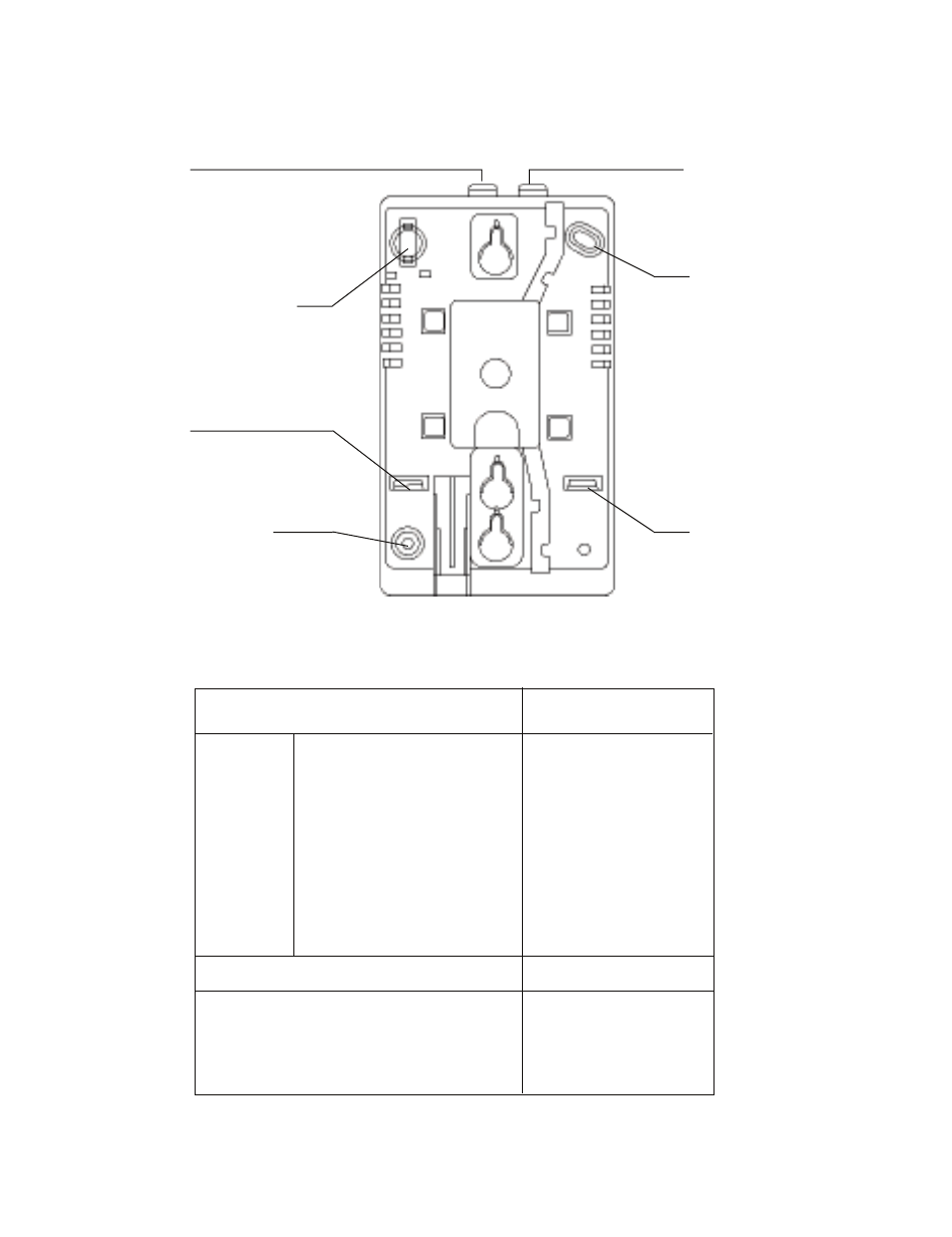 Line connection, Figure 3 wall-mount bracket, Optional not included with phone | Interquartz IQ333 User Manual | Page 18 / 25