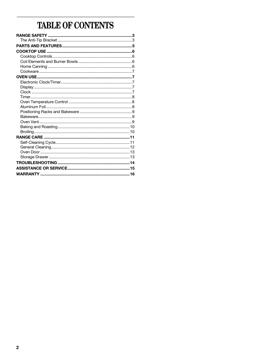 Inglis Home Appliances W10017680 User Manual | Page 2 / 16