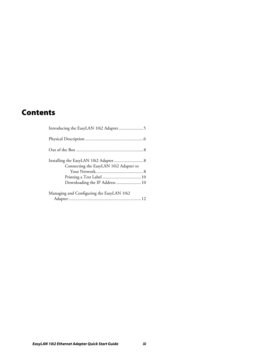 Intermec EASYLANTM 10I2 User Manual | Page 3 / 12