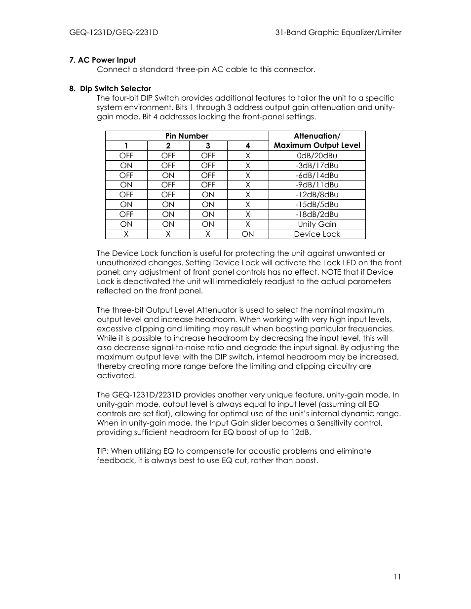 Intermec GEQ-2231D User Manual | Page 11 / 19