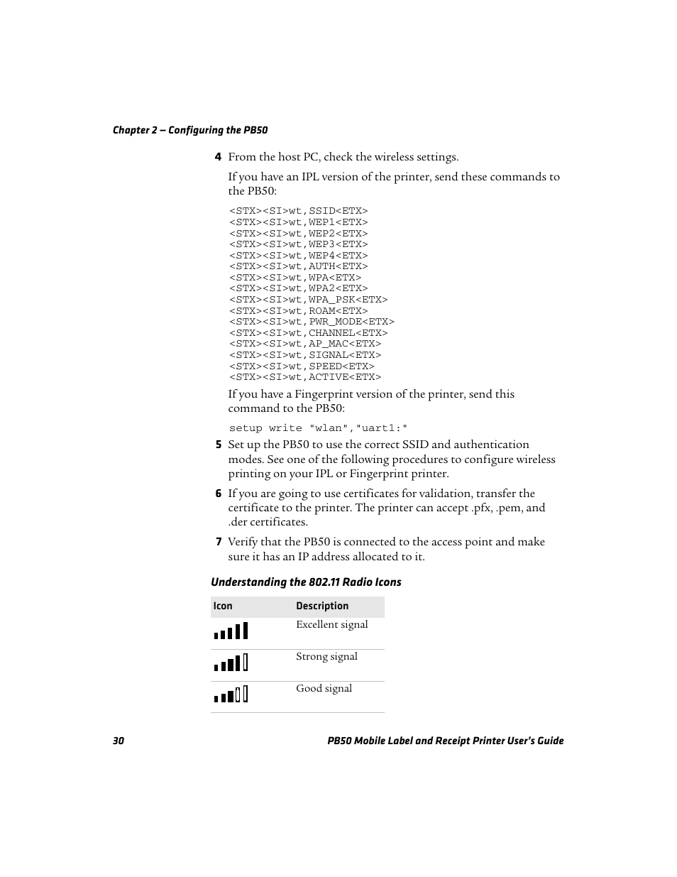 Intermec PB50 User Manual | Page 40 / 72