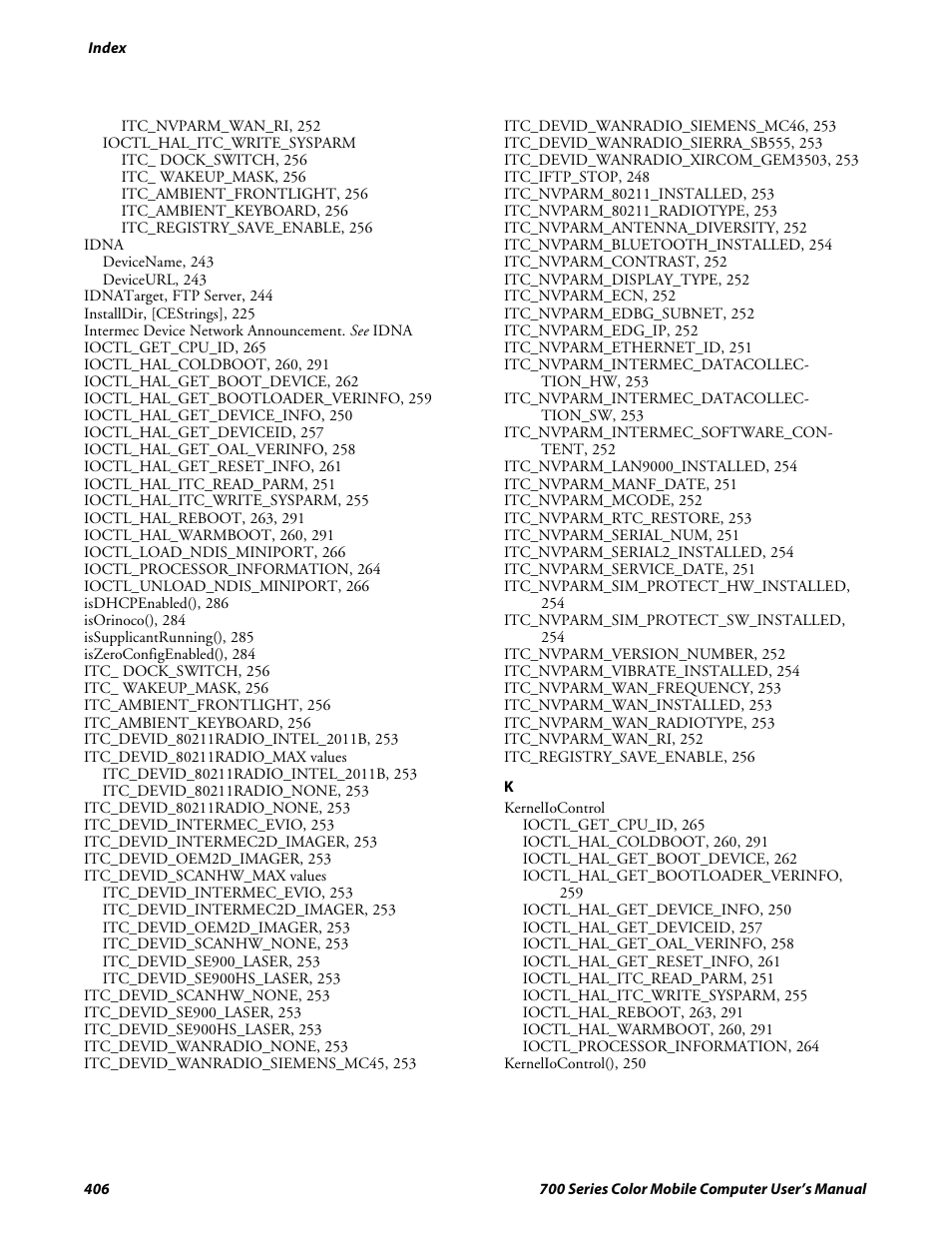 Intermec 700 User Manual | Page 430 / 452