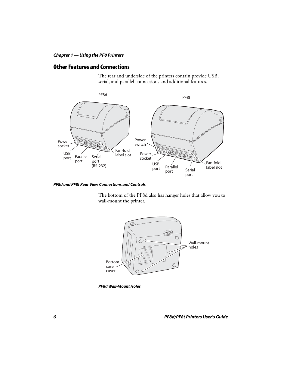 Other features and connections | Intermec PF8T User Manual | Page 19 / 68