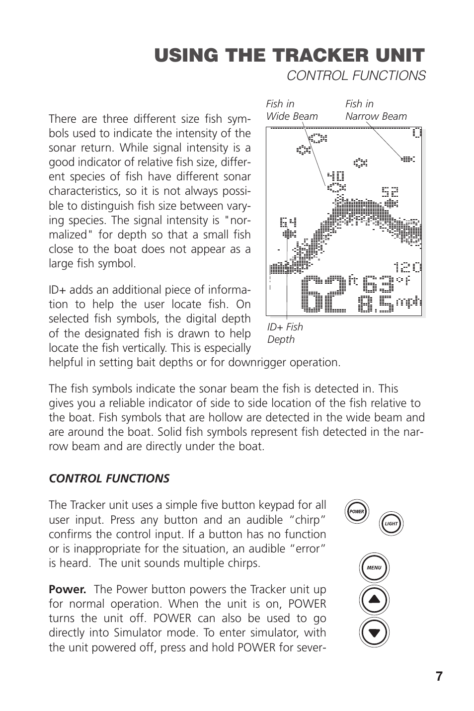 Using the tracker unit | Intermec TRACKER PRO 128 User Manual | Page 9 / 32