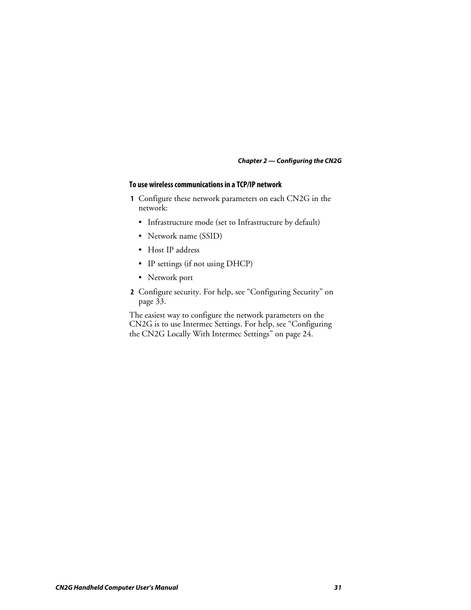 Intermec CN2G User Manual | Page 43 / 102