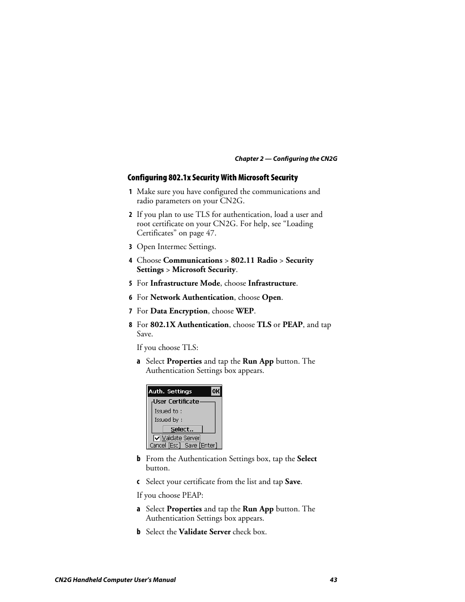 Intermec CN2G User Manual | Page 55 / 102