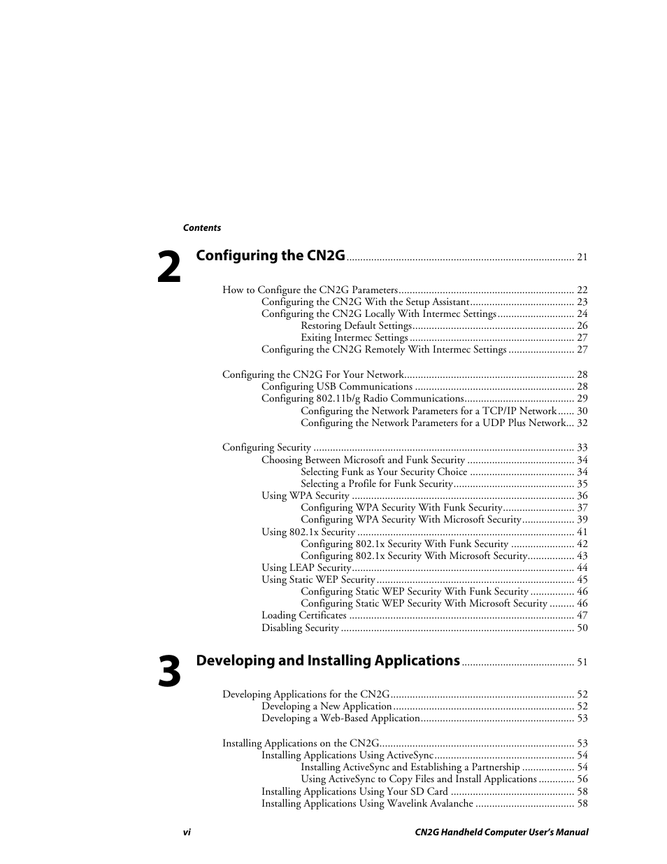 Intermec CN2G User Manual | Page 6 / 102
