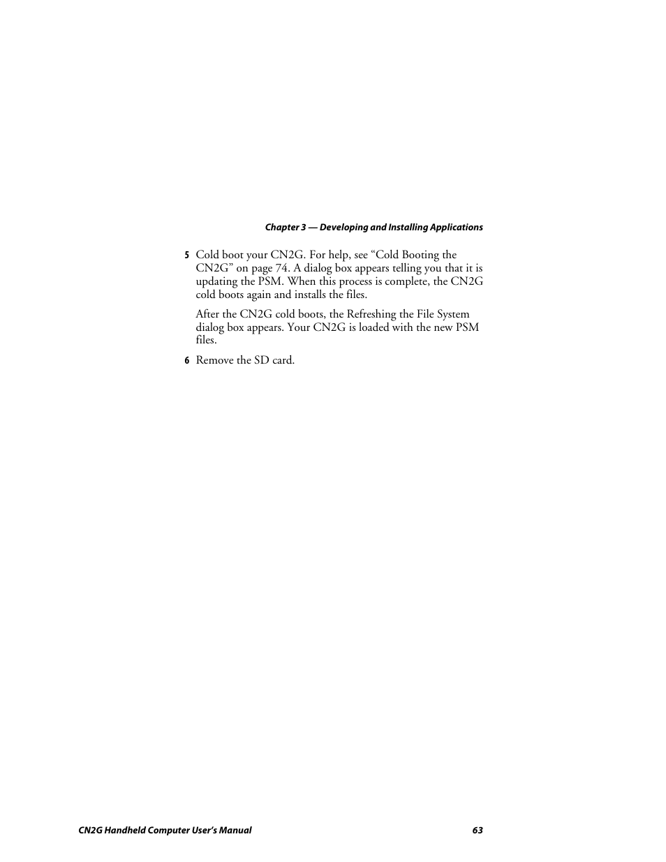 Intermec CN2G User Manual | Page 75 / 102