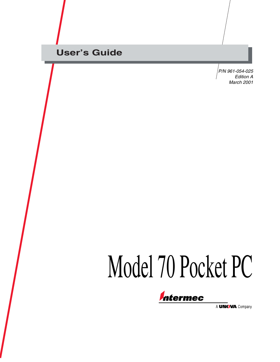 Intermec 70 User Manual | 134 pages