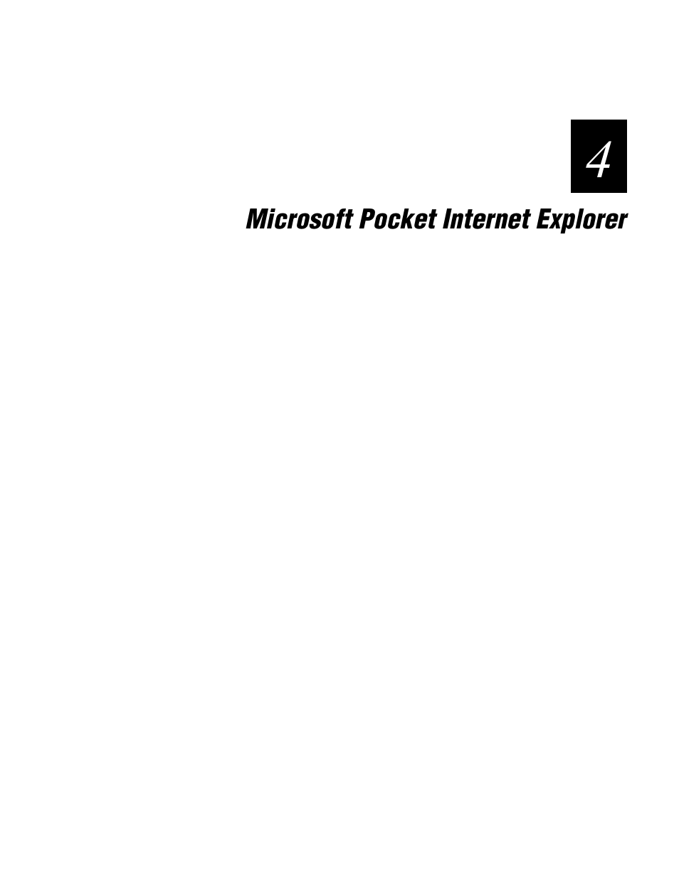 Chapter 4 - microsoft pocket internet explorer | Intermec 70 User Manual | Page 75 / 134