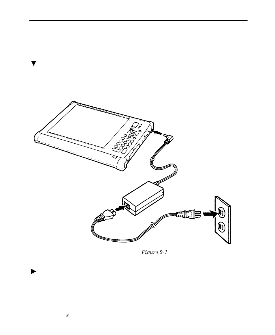 Connecting the ac adapter | Intermec NORAND 6642 User Manual | Page 23 / 77
