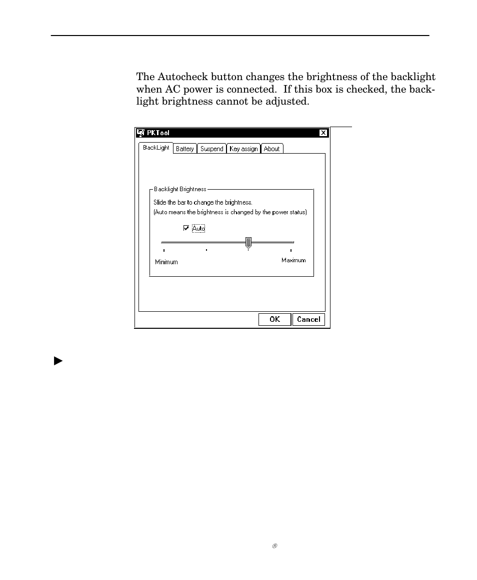 Adjusting the backlight | Intermec NORAND 6642 User Manual | Page 38 / 77
