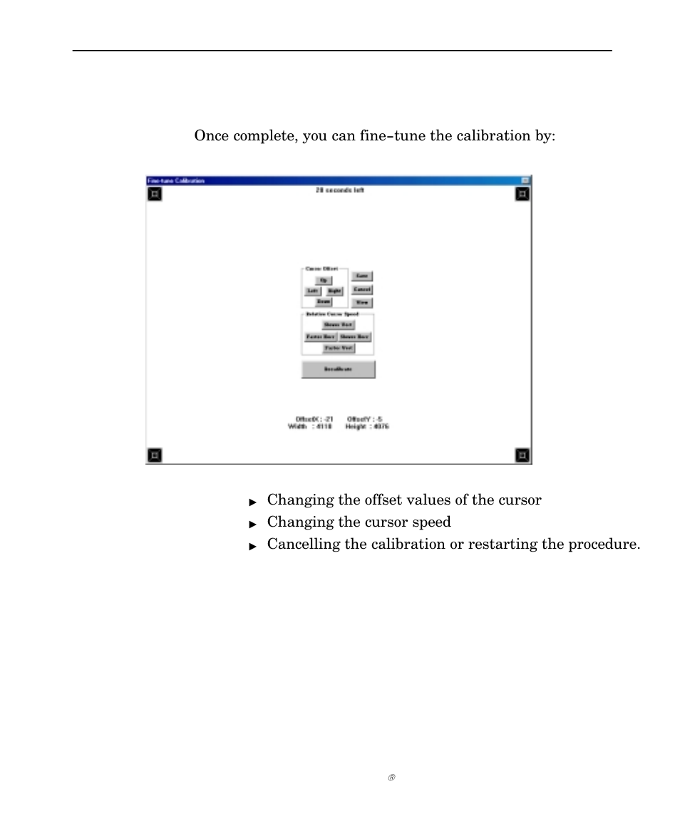 Pen calibration (continued) | Intermec NORAND 6642 User Manual | Page 42 / 77