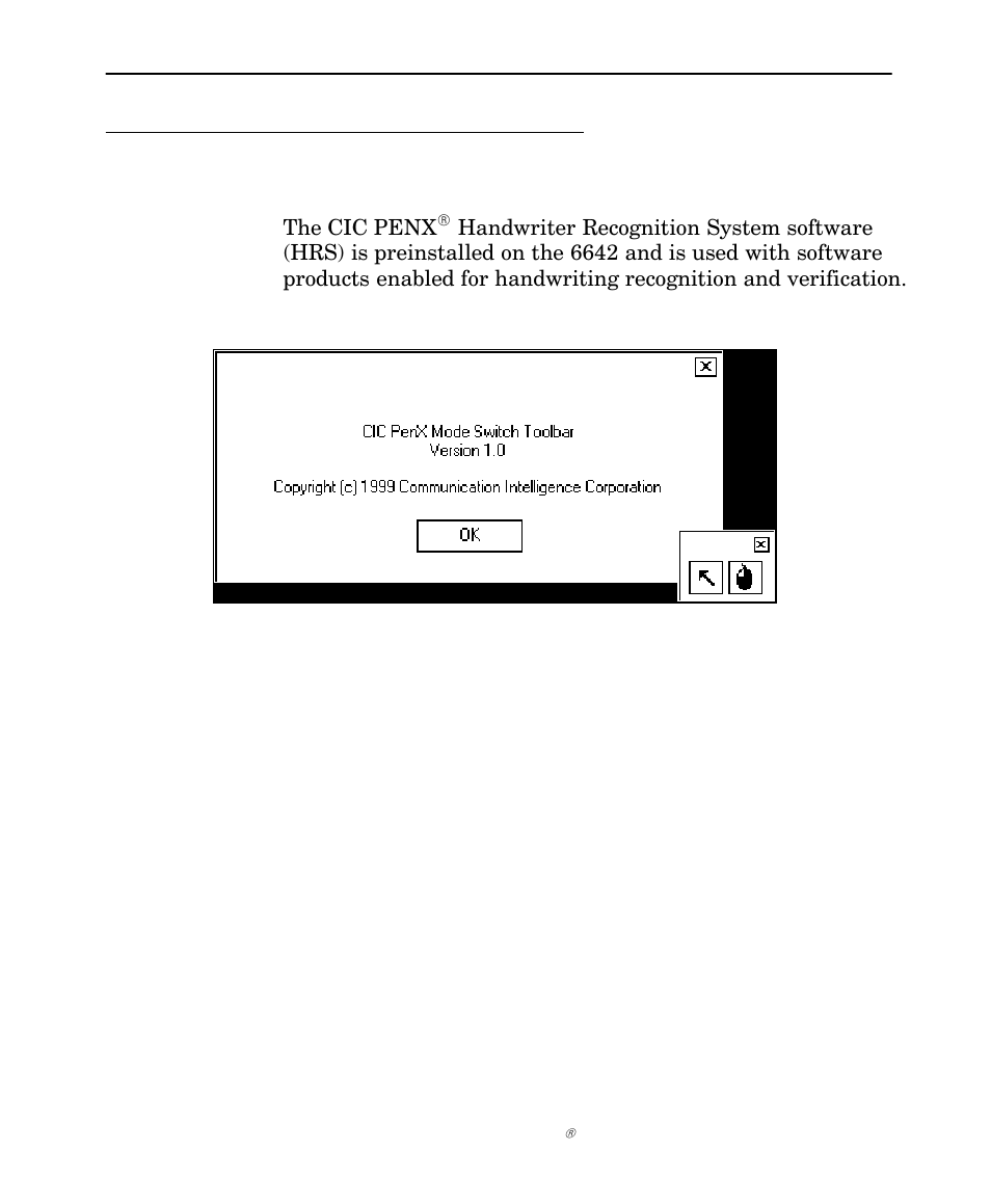 Cic handwriting recognition | Intermec NORAND 6642 User Manual | Page 44 / 77