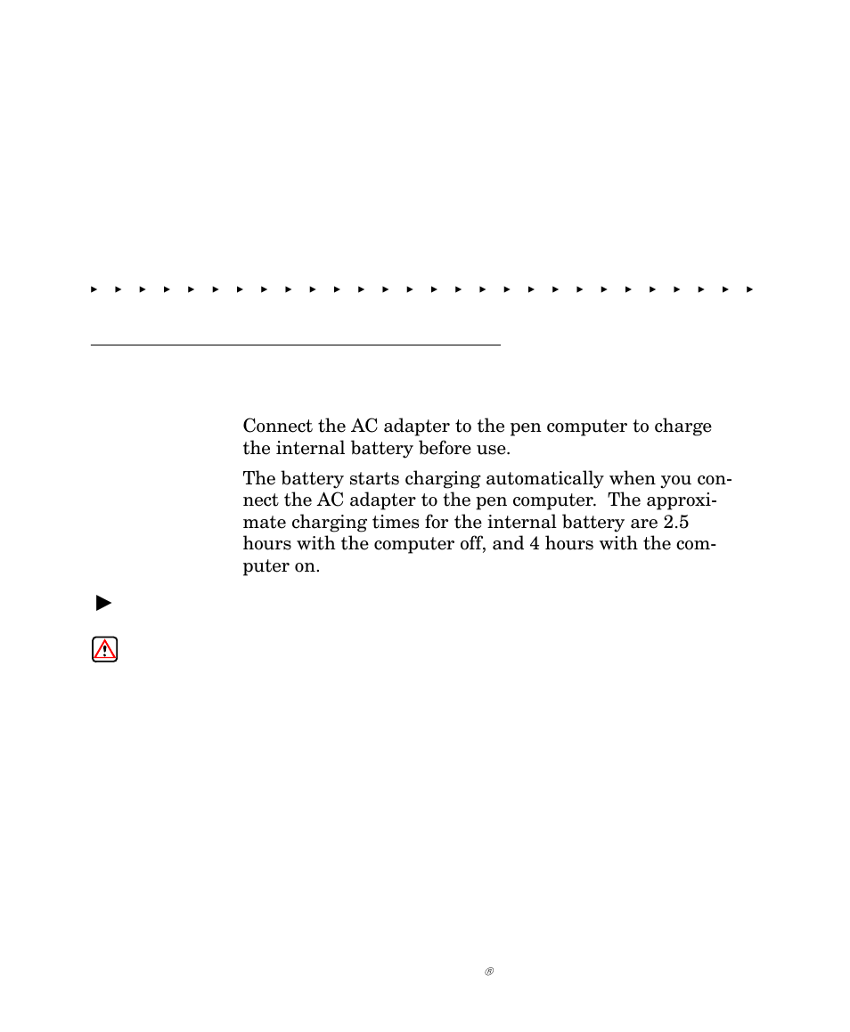 Section 4-battery use, Battery charge, Battery use | 1 pen*key, 6642 pen computer user’s guide | Intermec NORAND 6642 User Manual | Page 46 / 77