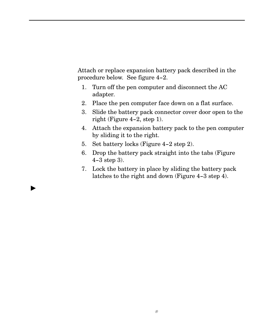 Attaching the expansion battery pack | Intermec NORAND 6642 User Manual | Page 48 / 77