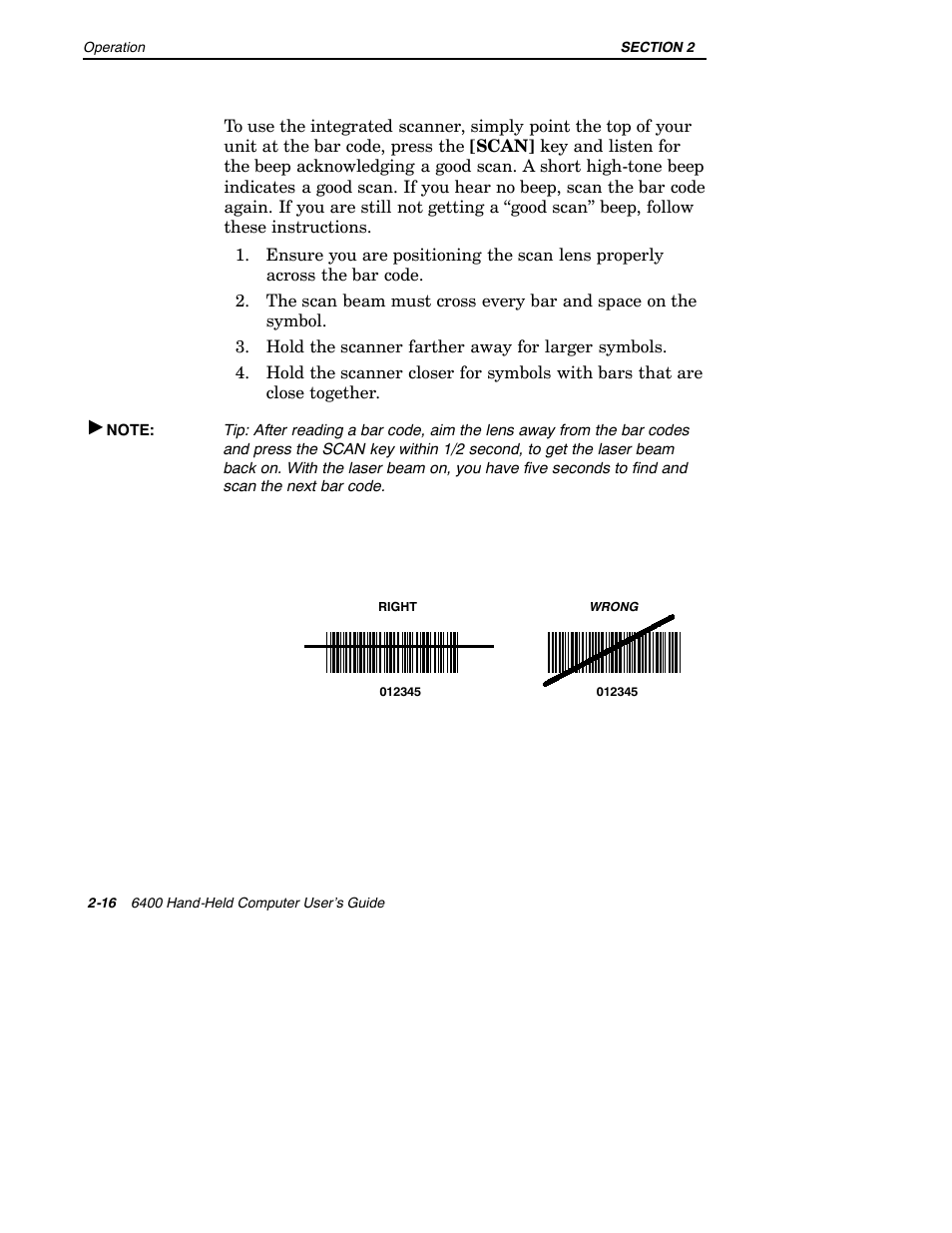 Intermec 6400 User Manual | Page 58 / 196