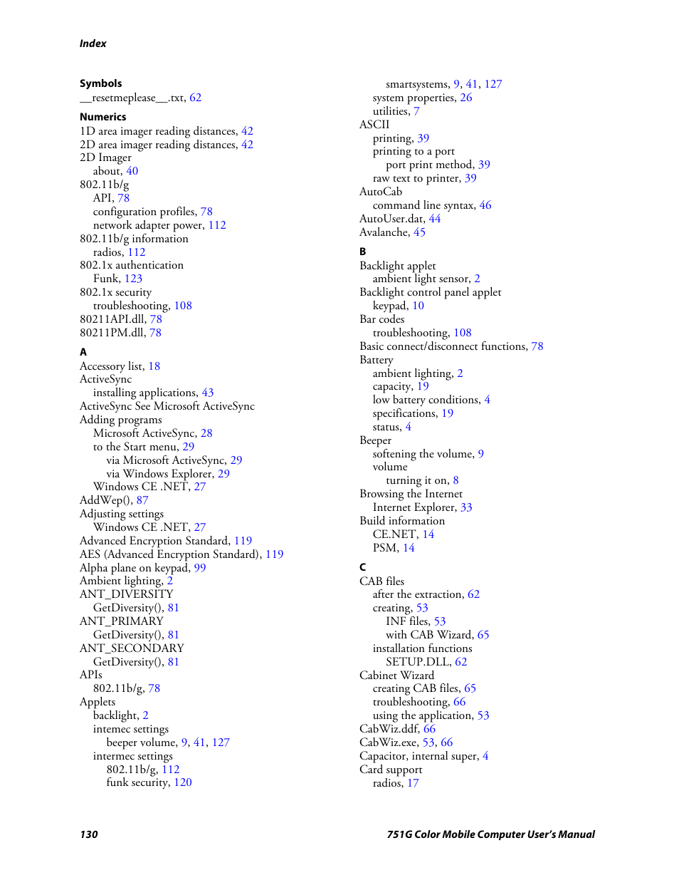 Intermec 751G User Manual | Page 144 / 156