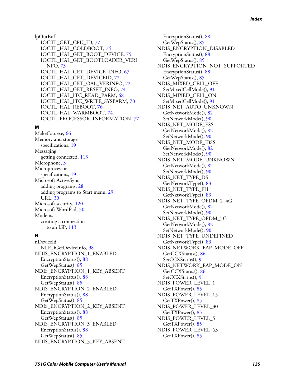 Intermec 751G User Manual | Page 149 / 156