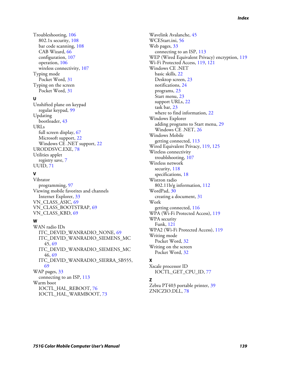 Intermec 751G User Manual | Page 153 / 156