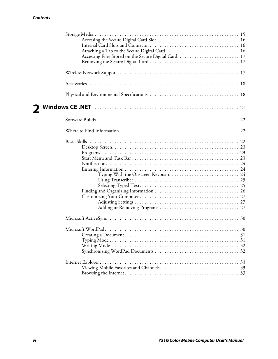Intermec 751G User Manual | Page 6 / 156