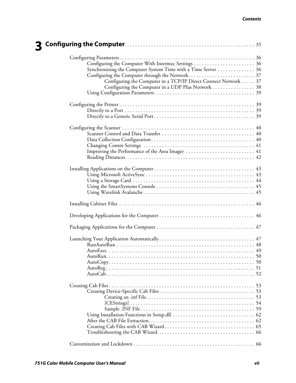 Intermec 751G User Manual | Page 7 / 156