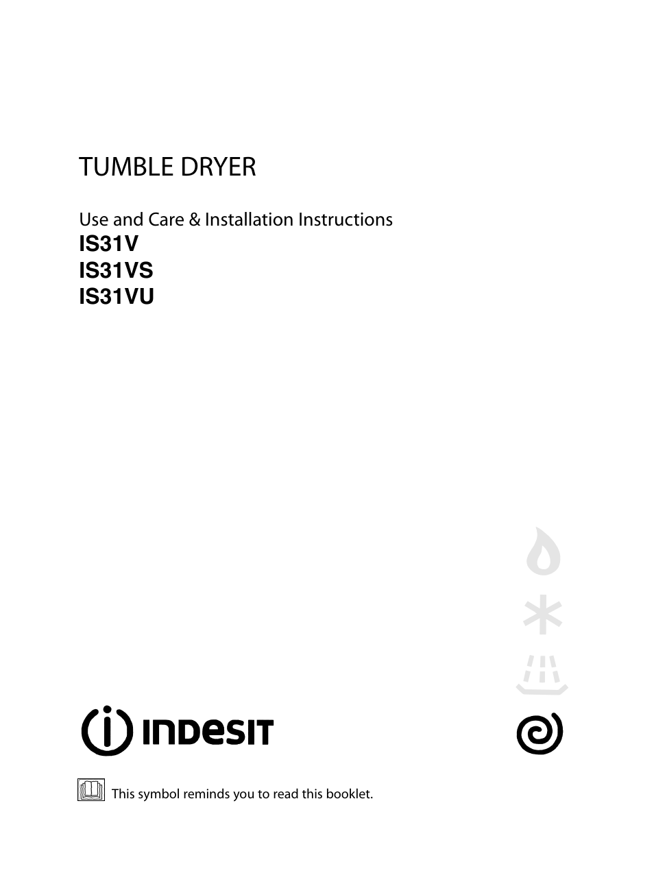 Indesit IS31V User Manual | 20 pages