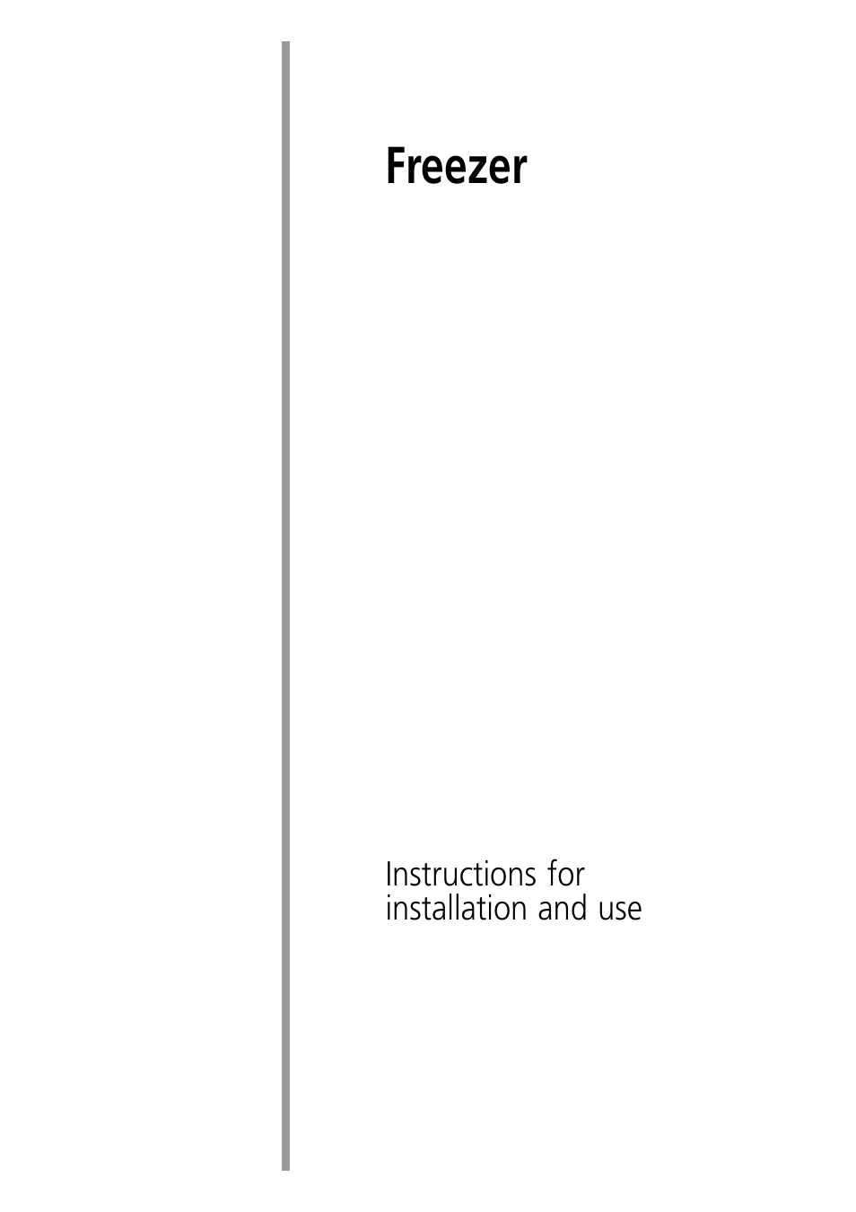 Indesit GSF4100 User Manual | 12 pages