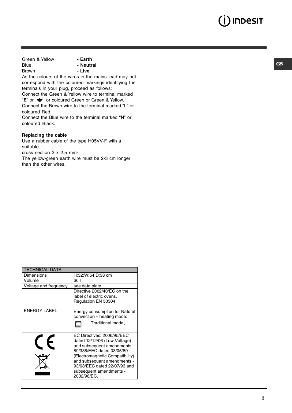 Indesit KP9508CXG User Manual | Page 3 / 12