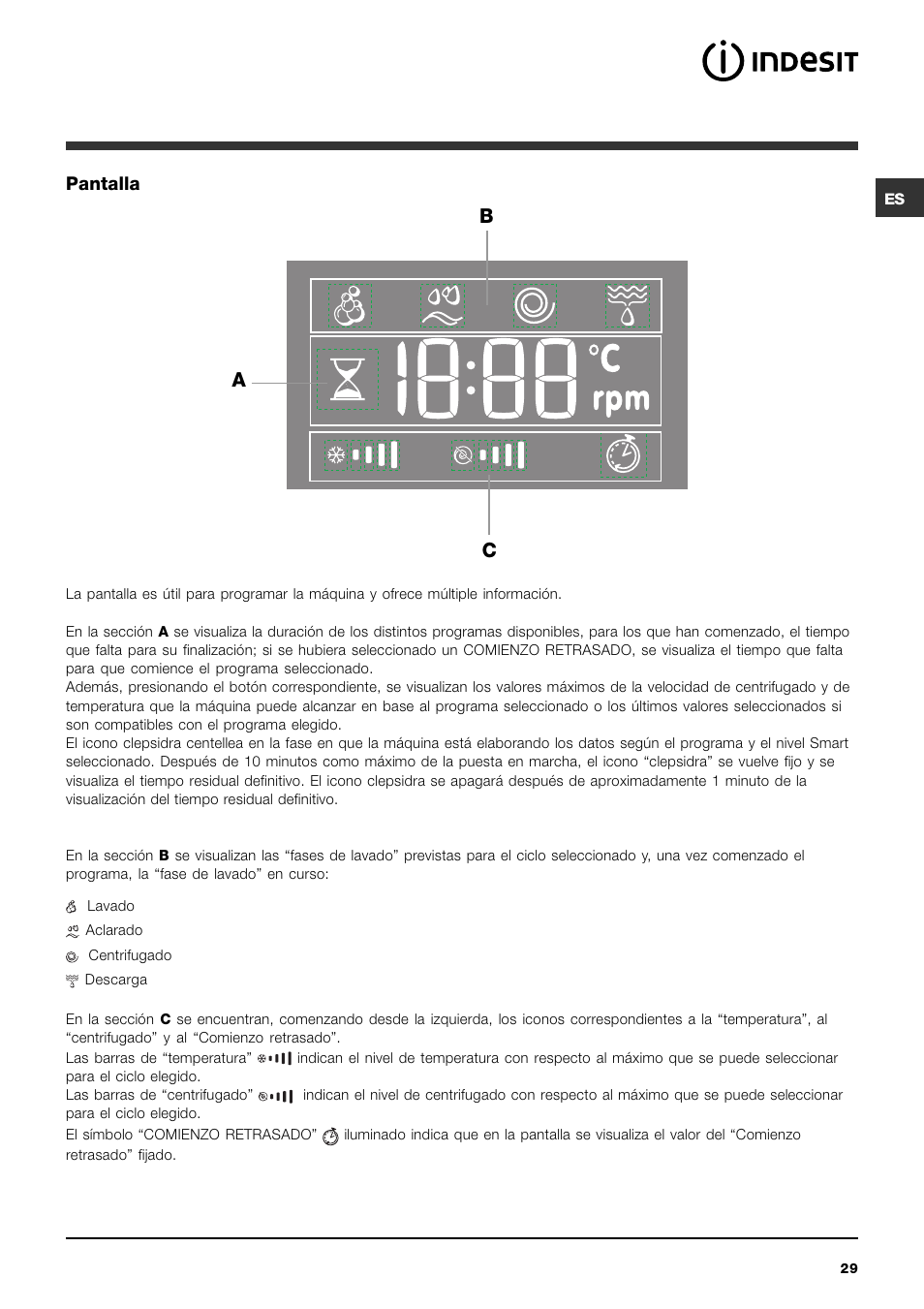 Bc a | Indesit PWE 8128 W User Manual | Page 29 / 48