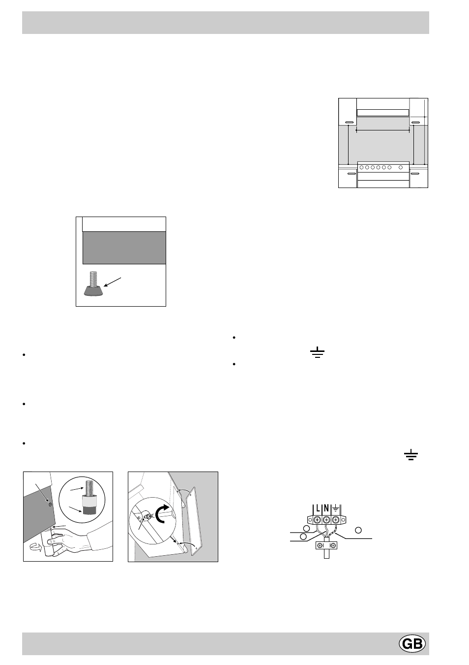 Installation instructions | Indesit KG 3044 WE/G User Manual | Page 3 / 8