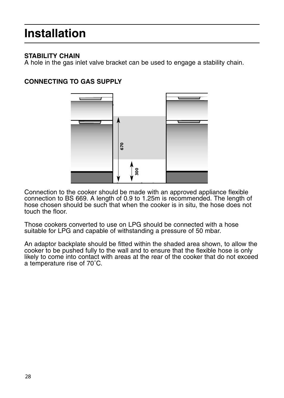 Installation | Indesit KDP60G User Manual | Page 28 / 32