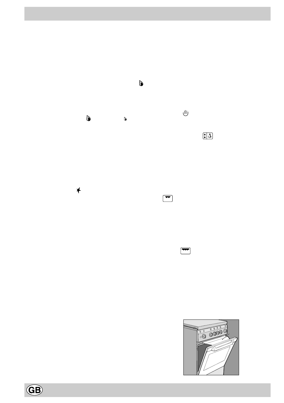 The different functions and uses of the oven | Indesit K 647R V.C/G User Manual | Page 10 / 16