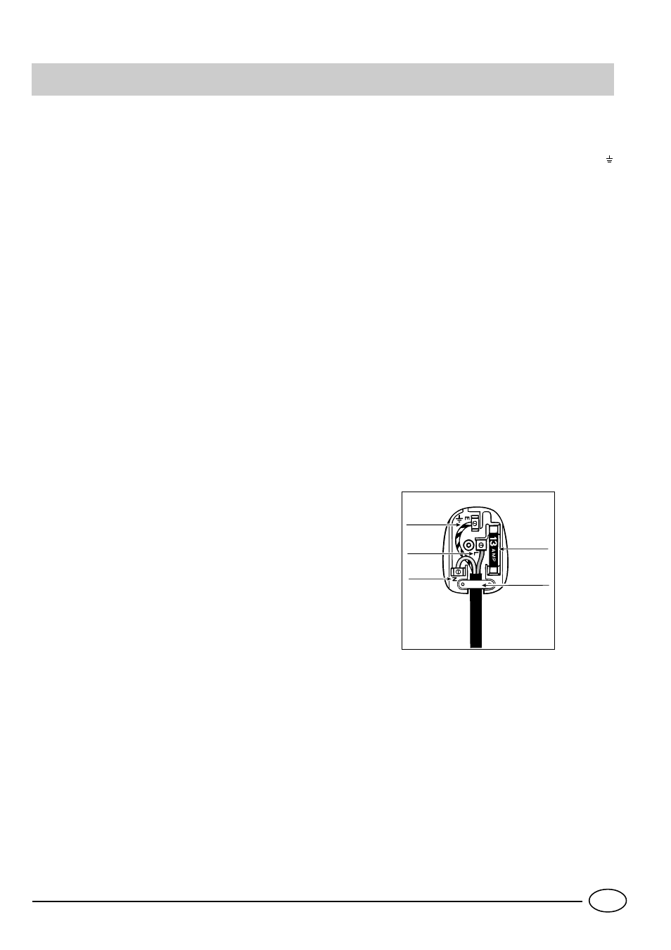 Electrical connection | Indesit DI 67 User Manual | Page 13 / 16