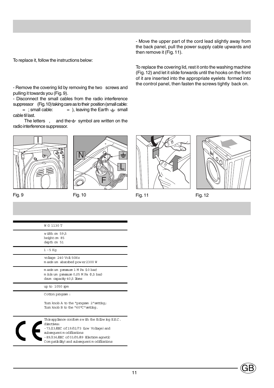 Nl f i | Indesit WG1130TPG User Manual | Page 12 / 12