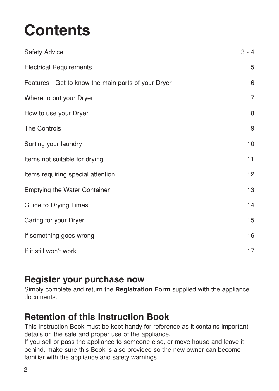 Indesit G75C User Manual | Page 2 / 20