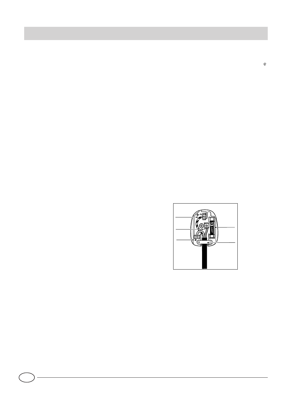 Electrical connection | Indesit IDE1000UK User Manual | Page 13 / 13