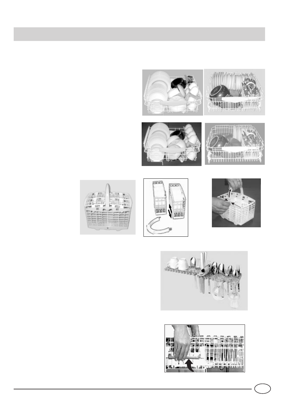 Loading the dishwasher | Indesit IDE1000UK User Manual | Page 6 / 13
